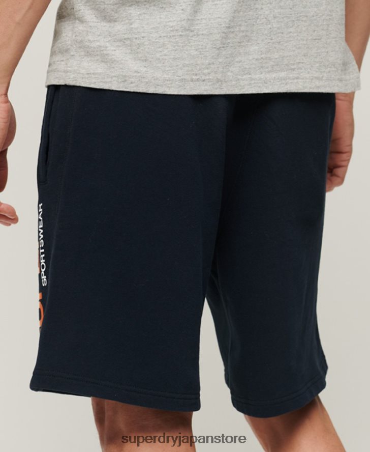 スポーツウェアルーズショーツ 男性 Superdry 衣類 海軍 2J62PZ296
