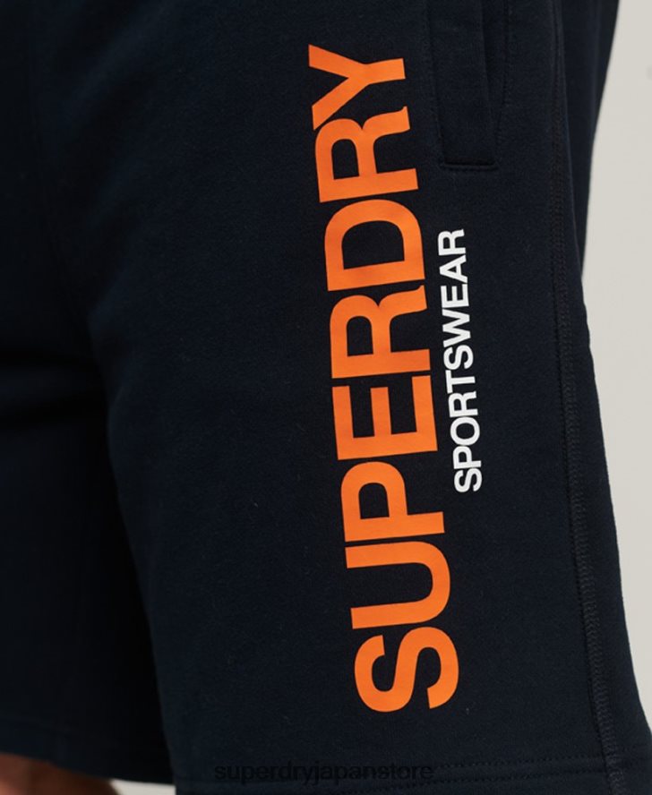 スポーツウェアルーズショーツ 男性 Superdry 衣類 海軍 2J62PZ296