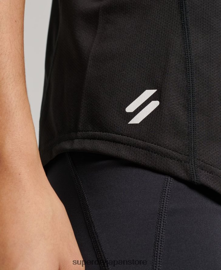 アクティブベスト 女性 Superdry 衣類 黒 2J62PZ2977