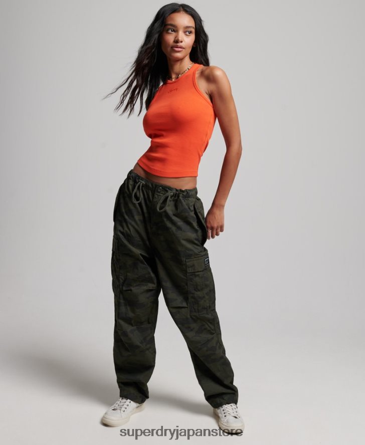 欠かせないタンクトップ 女性 Superdry 衣類 オレンジ 2J62PZ2980