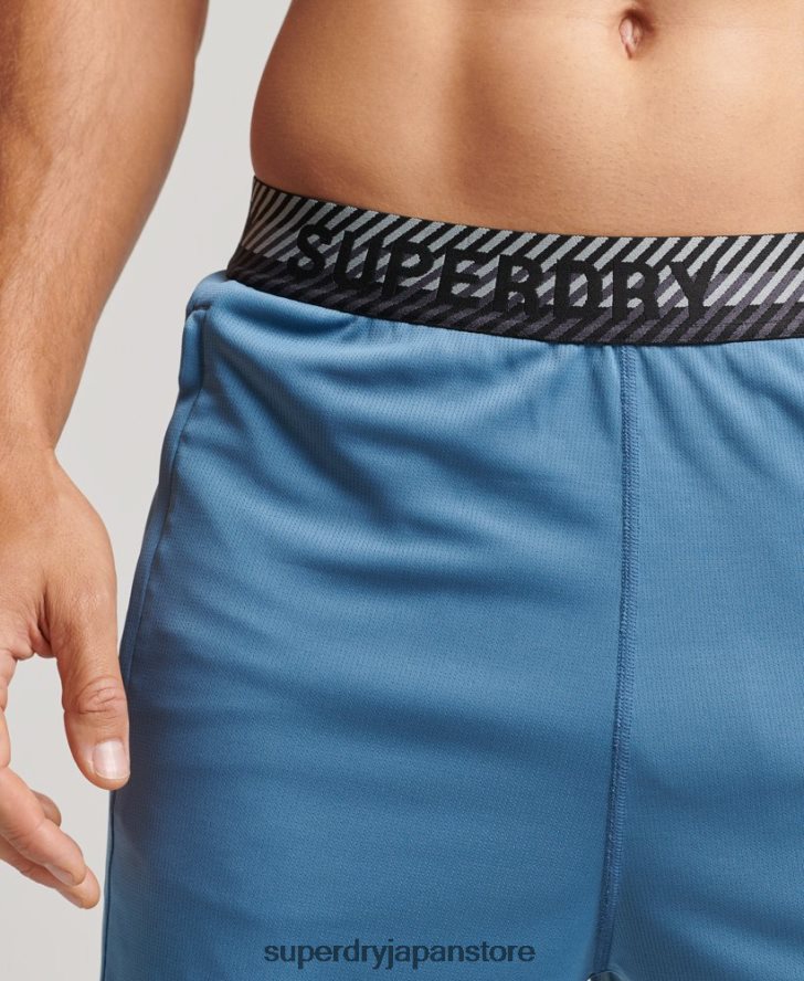 コアリラックスショーツ 男性 Superdry 衣類 青 2J62PZ298