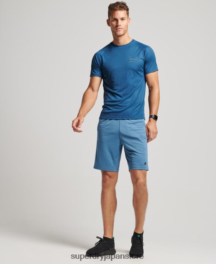 コアリラックスショーツ 男性 Superdry 衣類 青 2J62PZ298