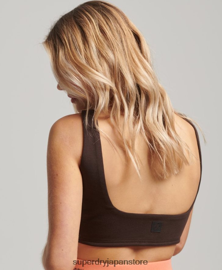 ハイテクブラトップ 女性 Superdry 衣類 茶色 2J62PZ2997