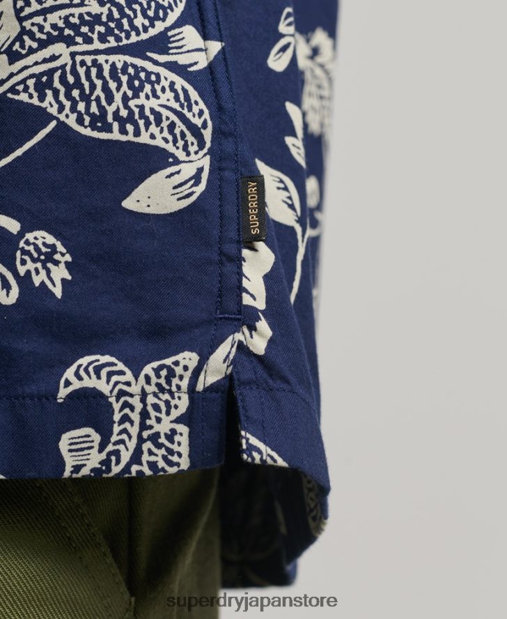 オープンカラーシャツ 男性 Superdry 衣類 濃紺 2J62PZ29