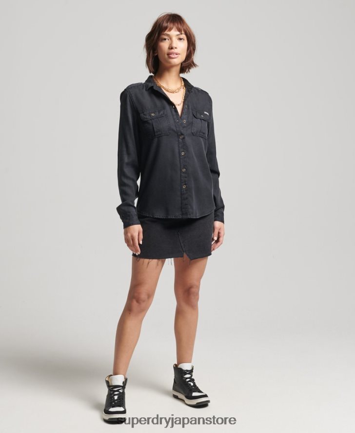 軍用シャツ 女性 Superdry 衣類 茶色 2J62PZ3004