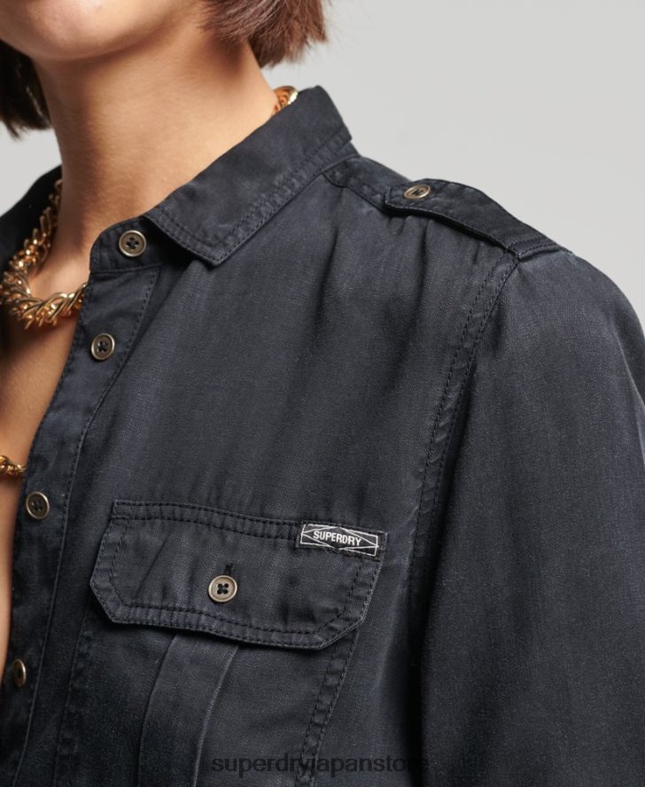 軍用シャツ 女性 Superdry 衣類 茶色 2J62PZ3004