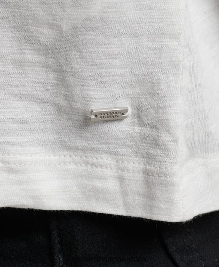 スタジオジャージタンクトップ 女性 Superdry 衣類 白 2J62PZ3006