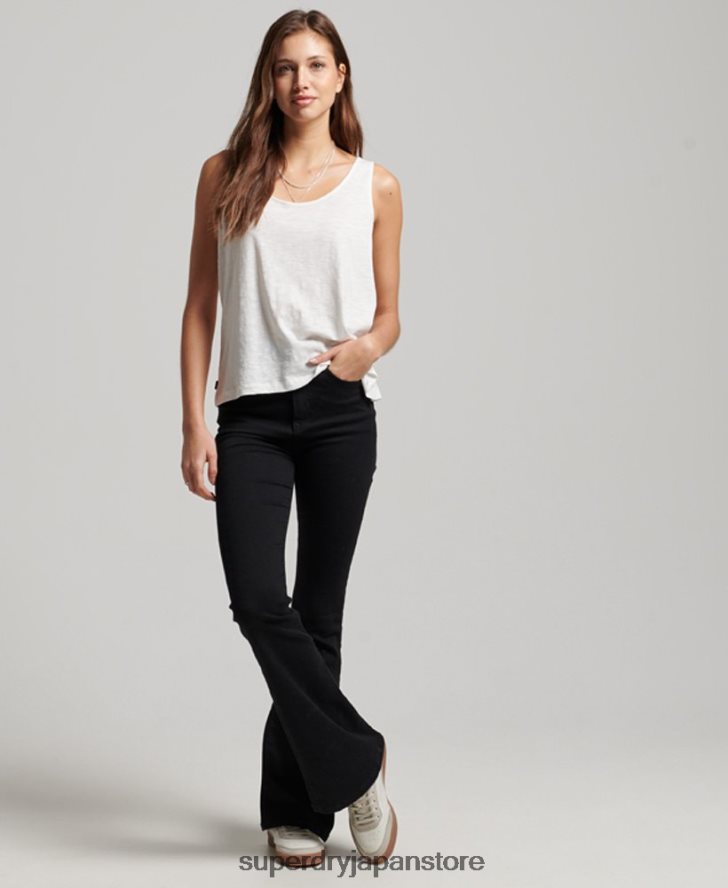 スタジオジャージタンクトップ 女性 Superdry 衣類 白 2J62PZ3006