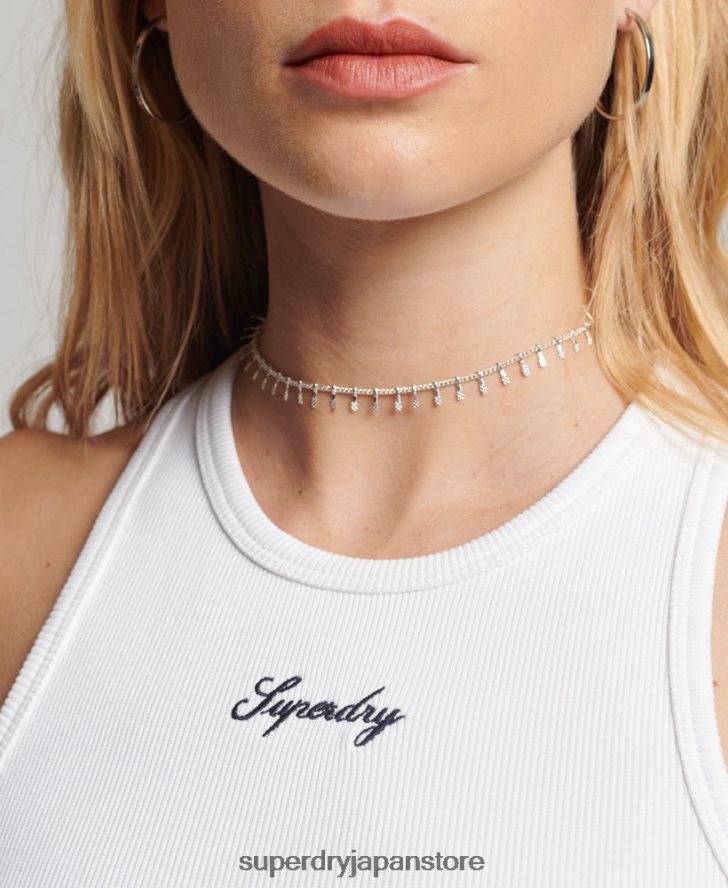 欠かせないタンクトップ 女性 Superdry 衣類 白 2J62PZ3008