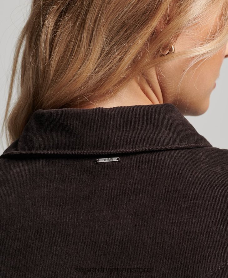 コードウエスタンシャツ 女性 Superdry 衣類 茶色 2J62PZ3015