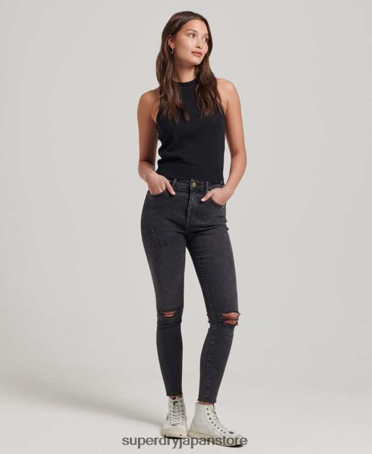 メリノクルーネックニットベストトップ 女性 Superdry 衣類 黒 2J62PZ3018