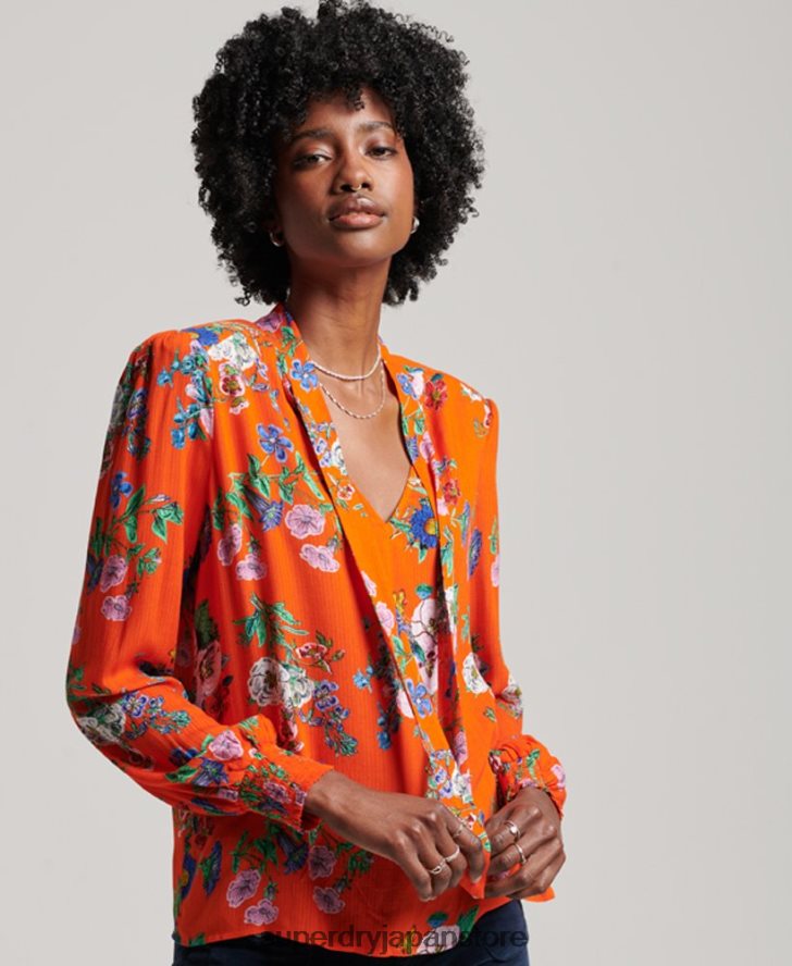 スタジオシフォントップ 女性 Superdry 衣類 赤 2J62PZ3020