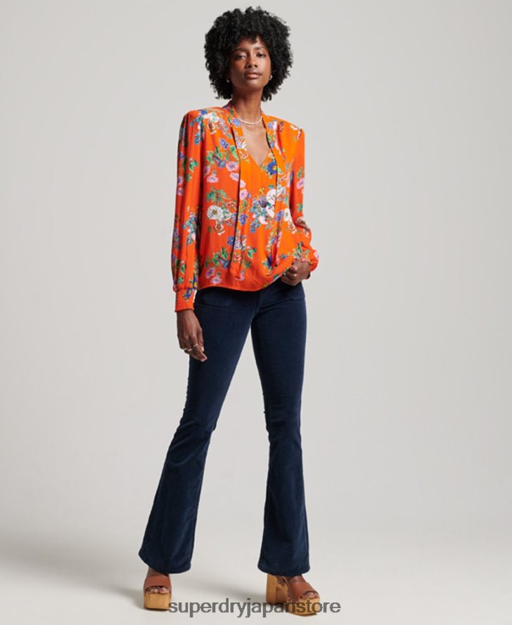 スタジオシフォントップ 女性 Superdry 衣類 赤 2J62PZ3020