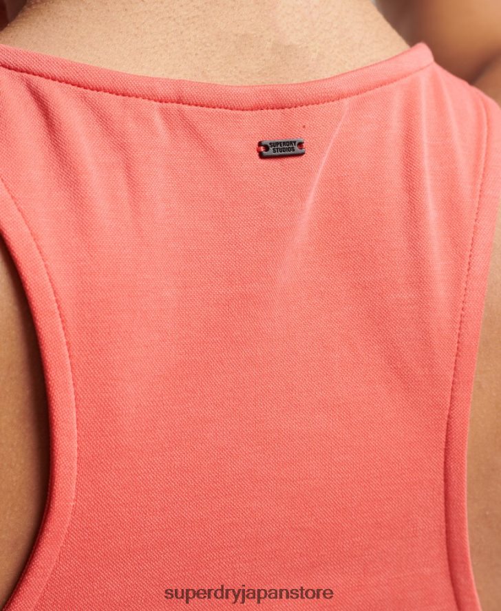 スタジオジャージレーサータンクトップ 女性 Superdry 衣類 ピンク 2J62PZ3025