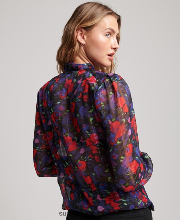 スタジオシフォントップ 女性 Superdry 衣類 海軍 2J62PZ3029