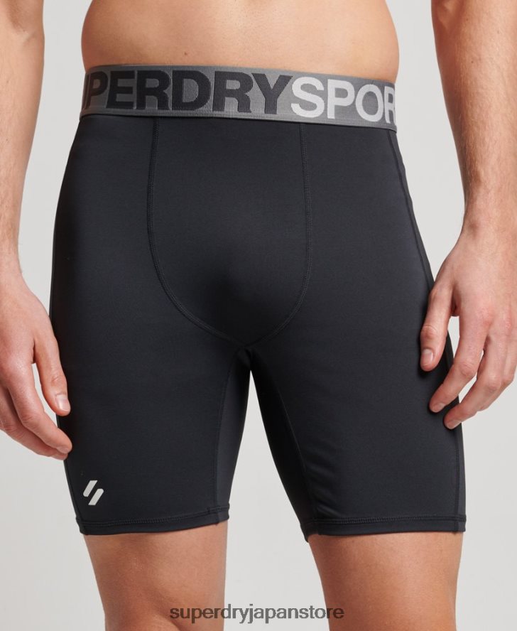 コアタイトショーツ 男性 Superdry 衣類 黒 2J62PZ303