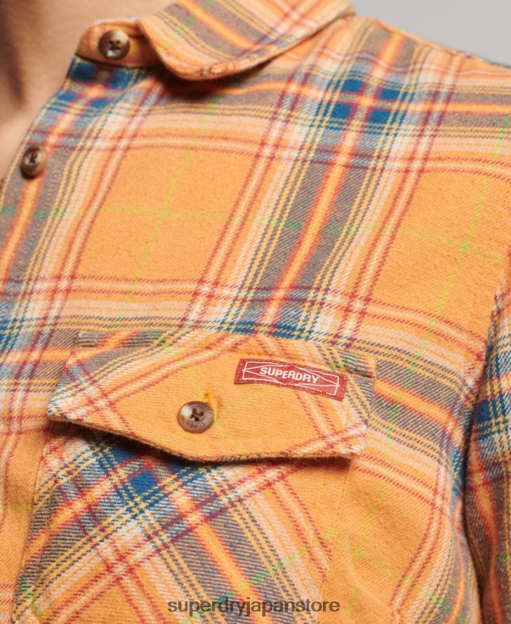 オーガニックコットン クラシック ランバージャック シャツ 女性 Superdry 衣類 黄色 2J62PZ3033