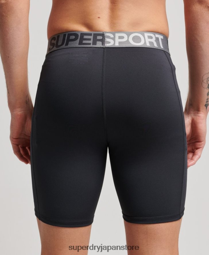 コアタイトショーツ 男性 Superdry 衣類 黒 2J62PZ303