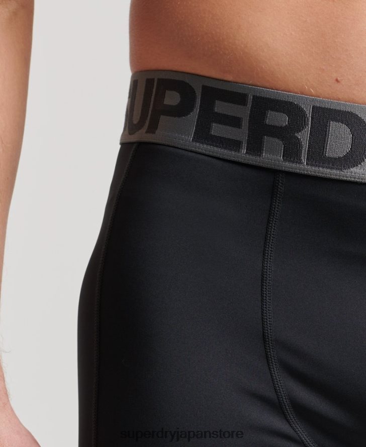 コアタイトショーツ 男性 Superdry 衣類 黒 2J62PZ303
