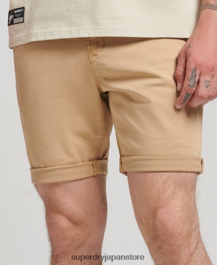 オーガニックコットンスタジオ コアチノショーツ 男性 Superdry 衣類 ベージュ 2J62PZ305