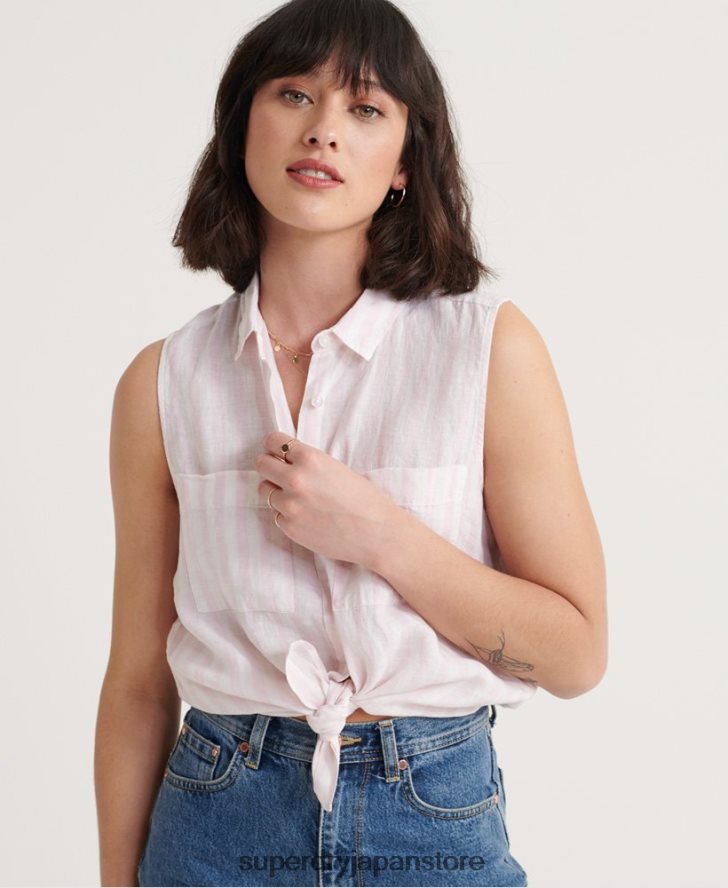 オーブリーシャツ 女性 Superdry 衣類 ピンク 2J62PZ3050