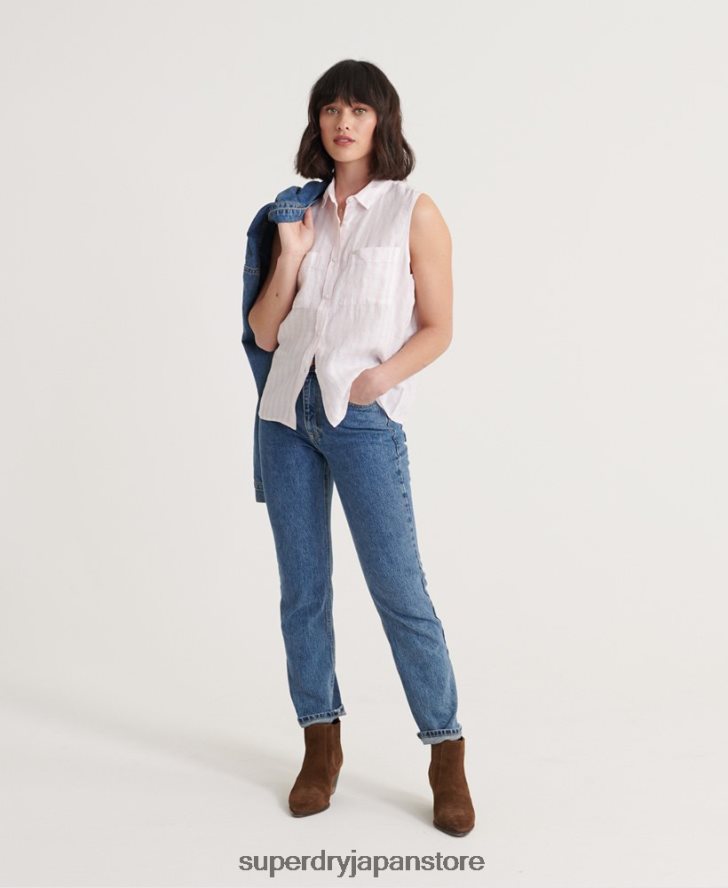 オーブリーシャツ 女性 Superdry 衣類 ピンク 2J62PZ3050