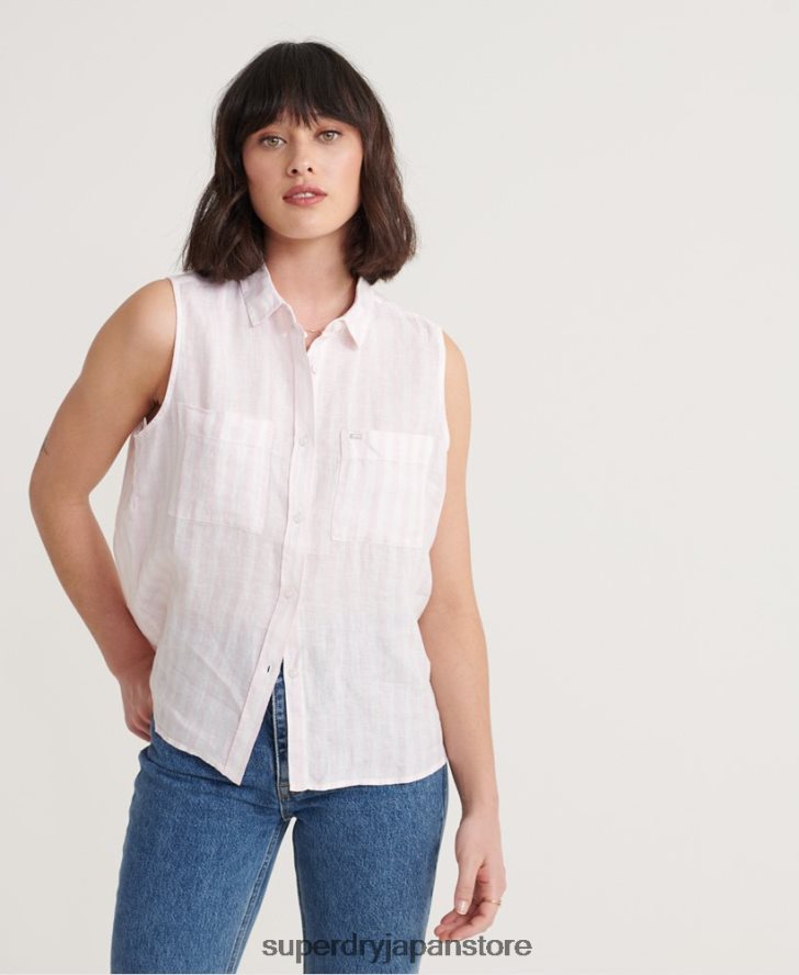 オーブリーシャツ 女性 Superdry 衣類 ピンク 2J62PZ3050