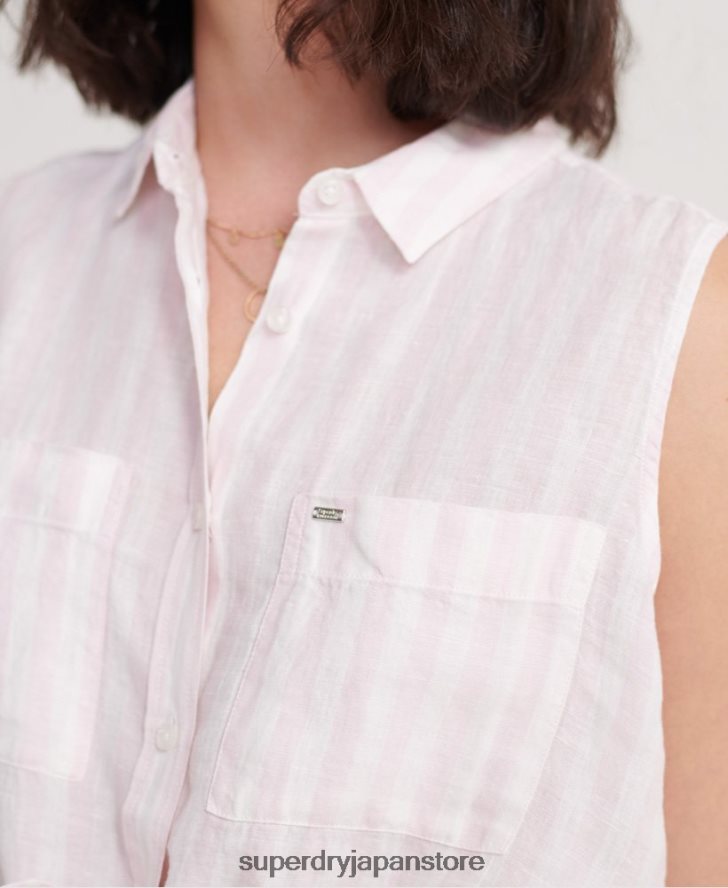 オーブリーシャツ 女性 Superdry 衣類 ピンク 2J62PZ3050