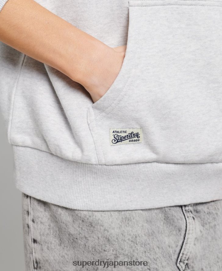 ヴィンテージラグビースウェットシャツ 女性 Superdry 衣類 ライトグレー 2J62PZ3052