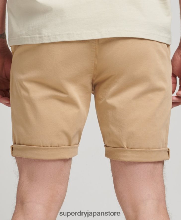オーガニックコットンスタジオ コアチノショーツ 男性 Superdry 衣類 ベージュ 2J62PZ305