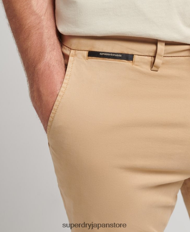 オーガニックコットンスタジオ コアチノショーツ 男性 Superdry 衣類 ベージュ 2J62PZ305