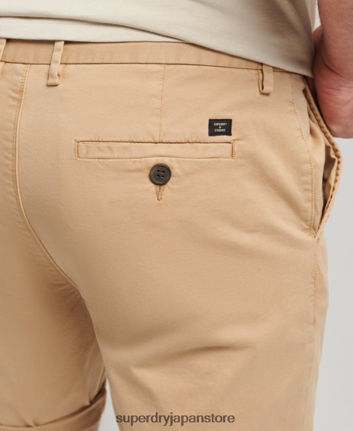 オーガニックコットンスタジオ コアチノショーツ 男性 Superdry 衣類 ベージュ 2J62PZ305