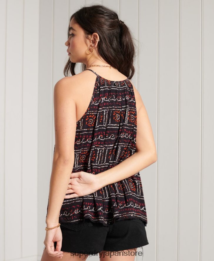 ビーチキャミトップ 女性 Superdry 衣類 黒 2J62PZ3064