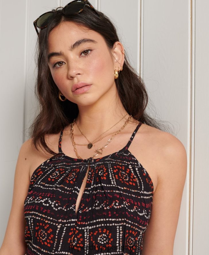 ビーチキャミトップ 女性 Superdry 衣類 黒 2J62PZ3064