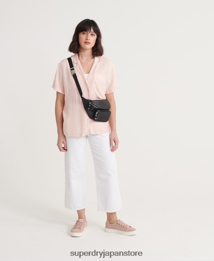 フルールリゾートシャツ 女性 Superdry 衣類 ピンク 2J62PZ3065
