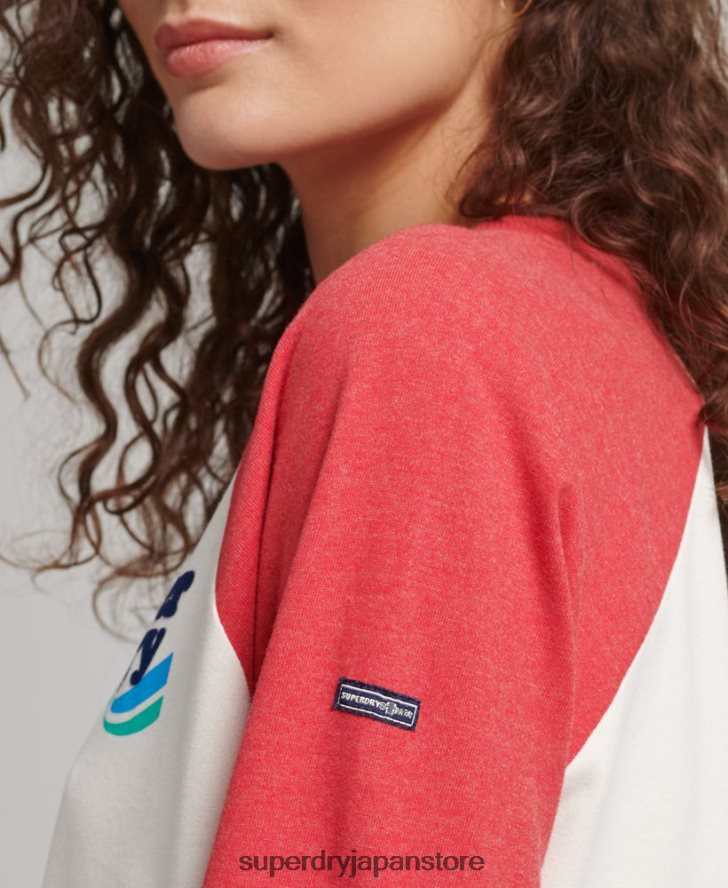 クーパーノスタルジアトップ 女性 Superdry 衣類 赤 2J62PZ3071