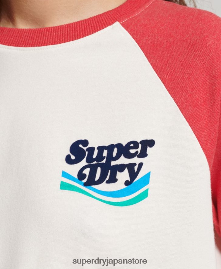 クーパーノスタルジアトップ 女性 Superdry 衣類 赤 2J62PZ3071