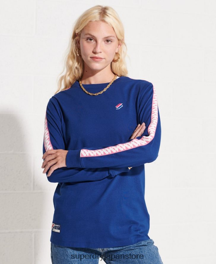 コードロゴトップ 女性 Superdry 衣類 海軍 2J62PZ3073