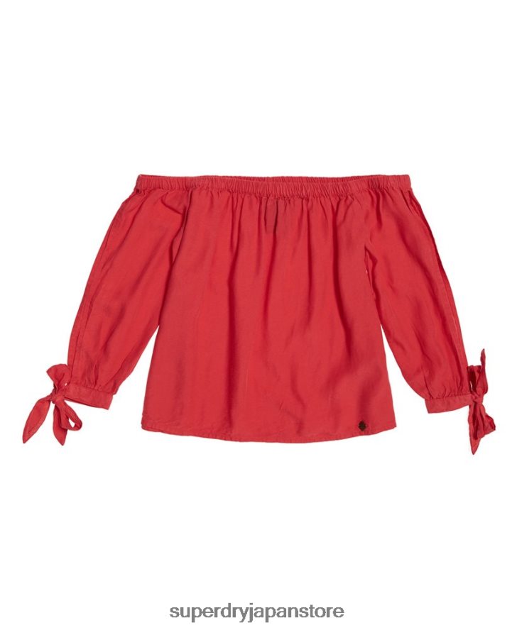 ヘレナトップ 女性 Superdry 衣類 赤 2J62PZ3075