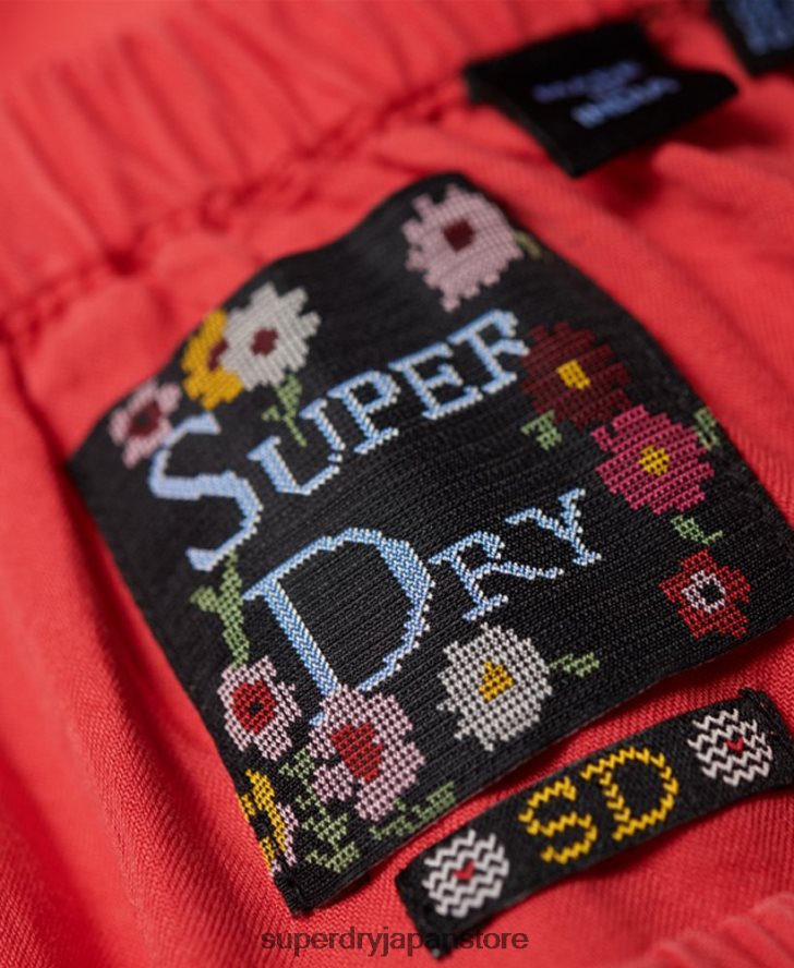 ヘレナトップ 女性 Superdry 衣類 赤 2J62PZ3075