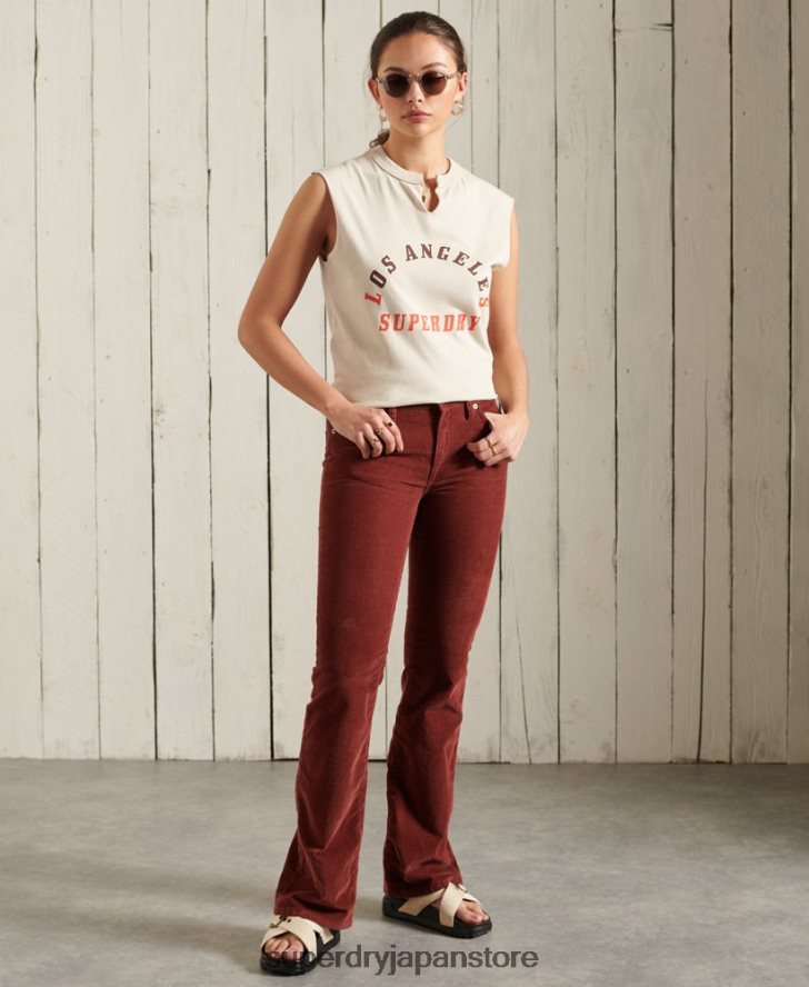 ボヘミアンバンドベストトップ 女性 Superdry 衣類 クリーム 2J62PZ3079