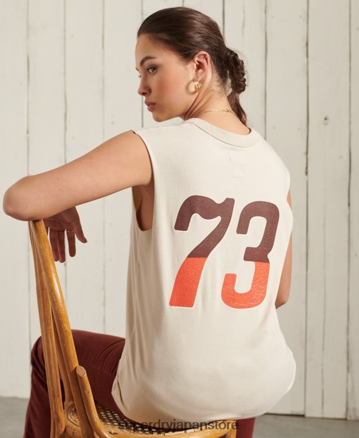 ボヘミアンバンドベストトップ 女性 Superdry 衣類 クリーム 2J62PZ3079