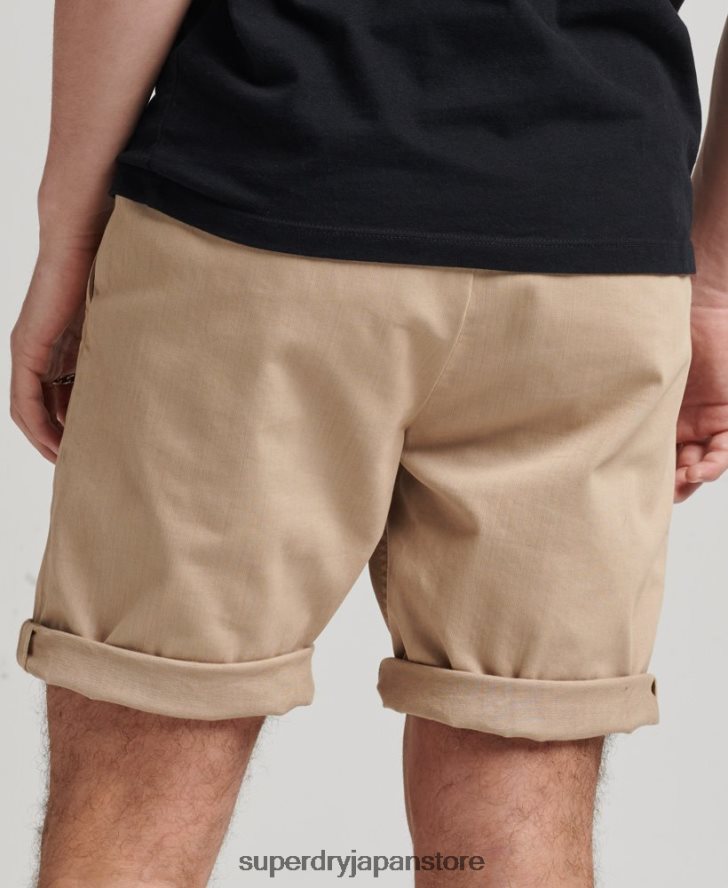 ヴィンテージオフィサーチノショーツ 男性 Superdry 衣類 クリーム 2J62PZ307