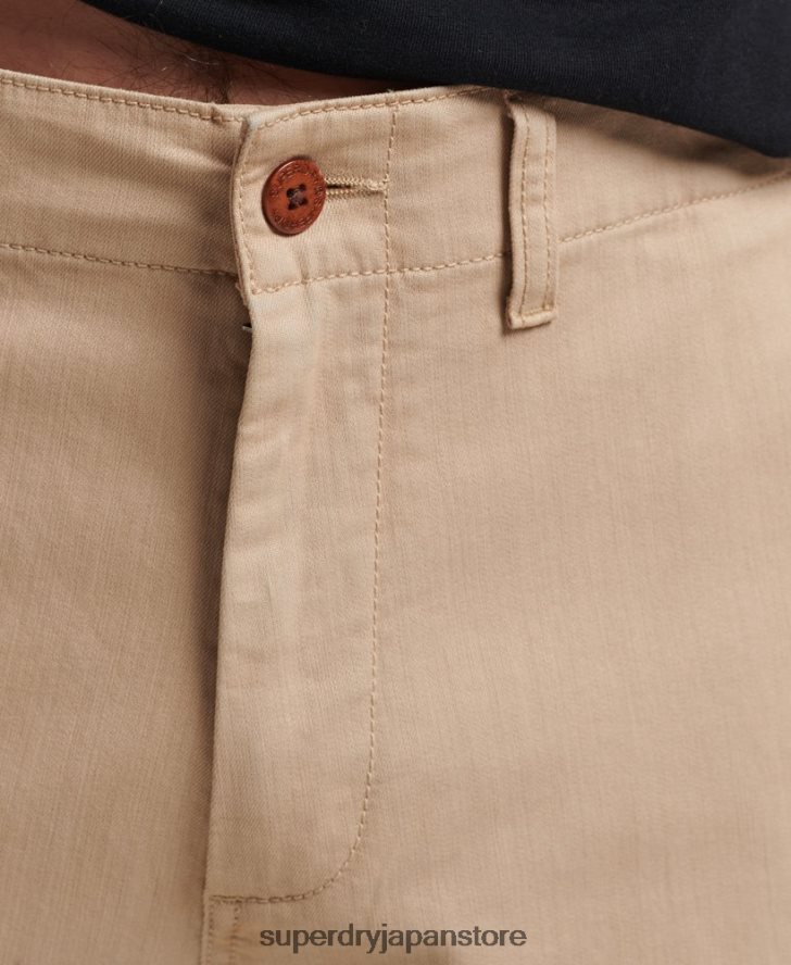 ヴィンテージオフィサーチノショーツ 男性 Superdry 衣類 クリーム 2J62PZ307