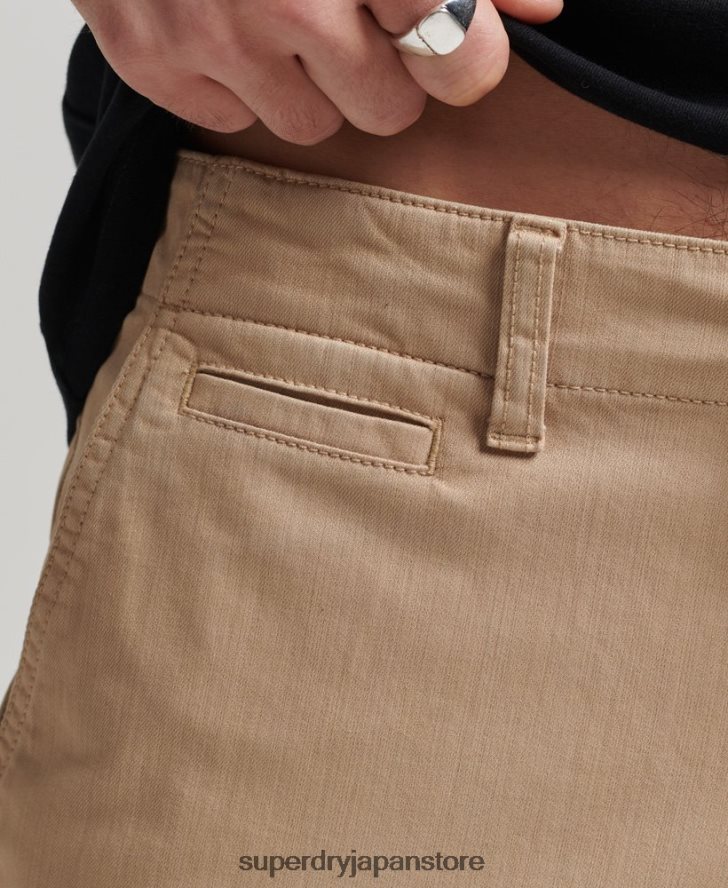 ヴィンテージオフィサーチノショーツ 男性 Superdry 衣類 クリーム 2J62PZ307