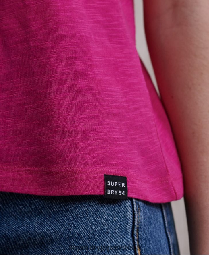 リリーかぎ針編みインサートベストトップ 女性 Superdry 衣類 ピンク 2J62PZ3085