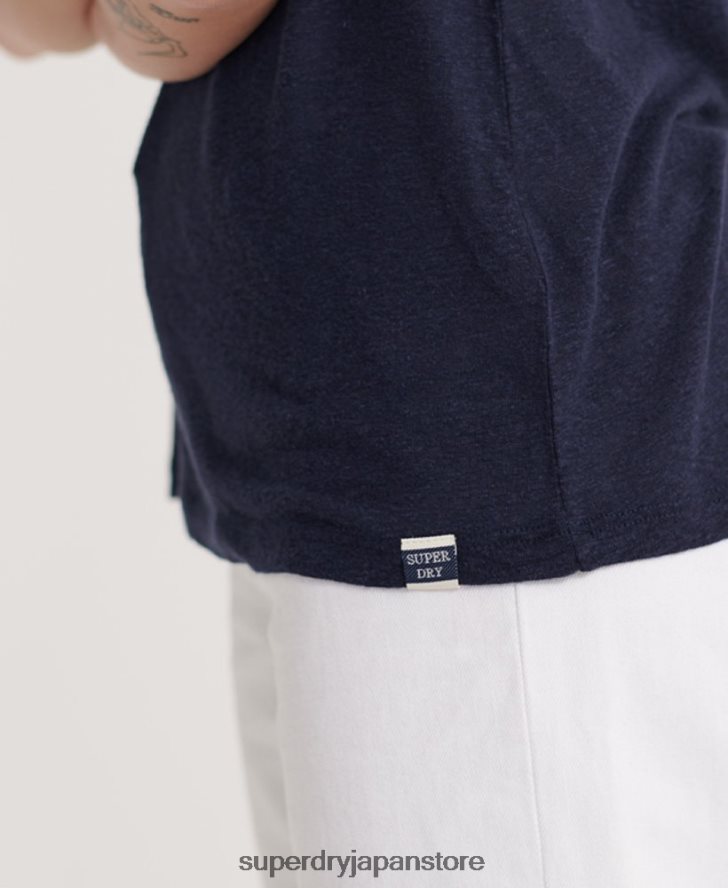 シェブロンレースベストトップ 女性 Superdry 衣類 海軍 2J62PZ3086
