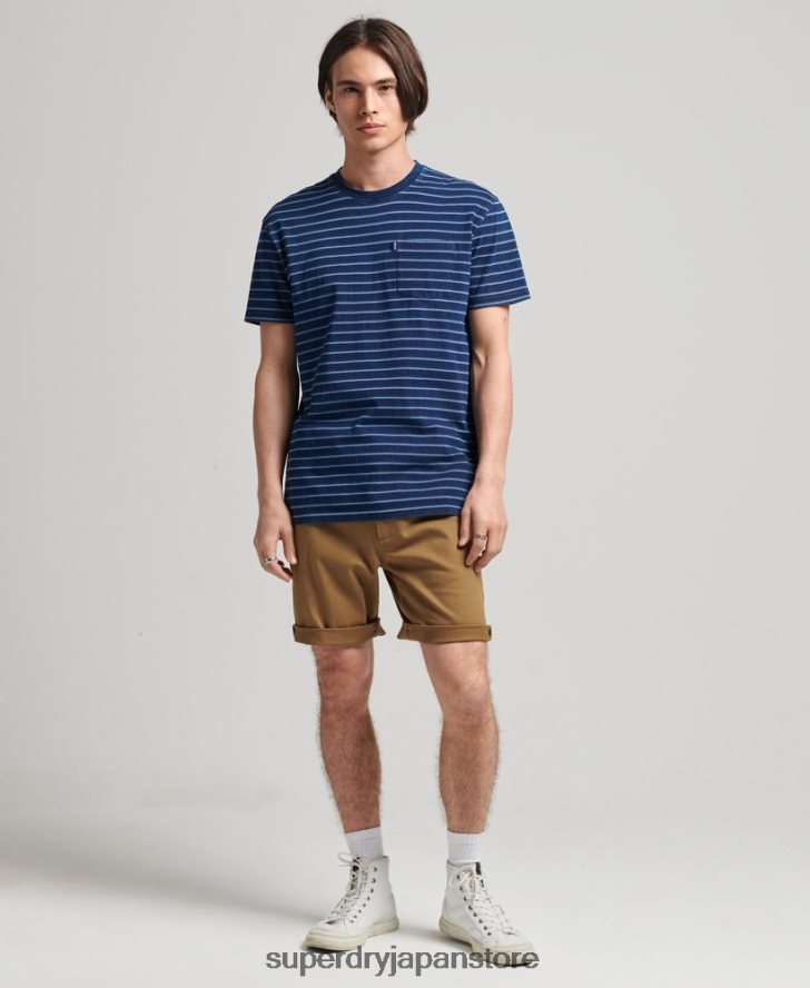 ヴィンテージオフィサーチノショーツ 男性 Superdry 衣類 茶色 2J62PZ308