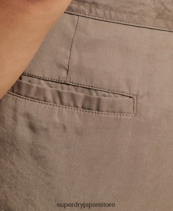 デザートペーパーバッグショーツ 女性 Superdry 衣類 カーキ 2J62PZ3091