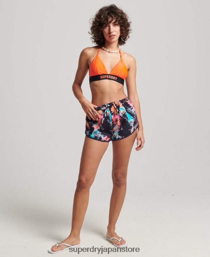 プリントビーチショーツ 女性 Superdry 衣類 青 2J62PZ3101